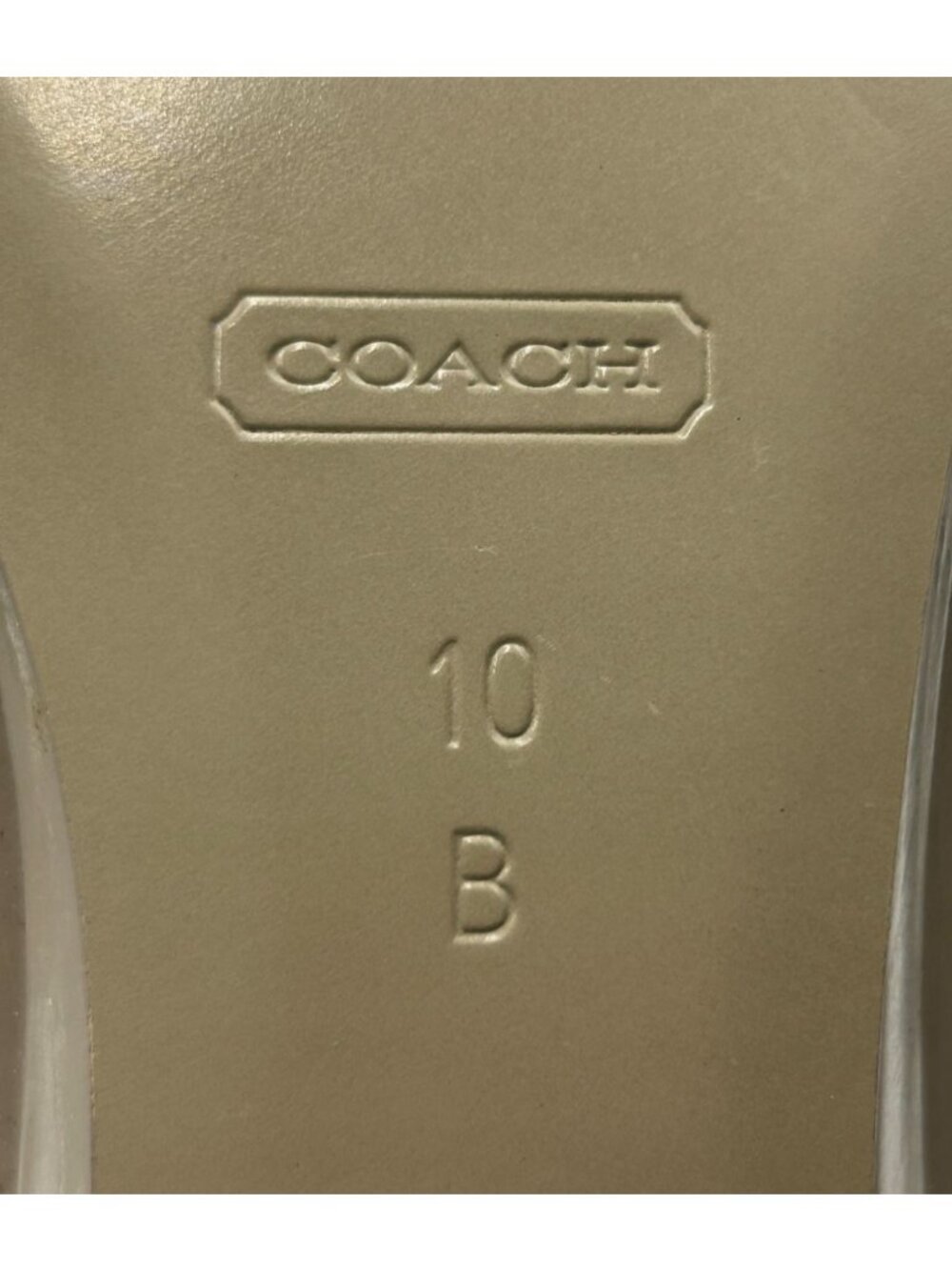 NWOB Coach Women's Gray Patent Leather Trina Button Bow Ballets Flats Sz 10 3368 - Picture 8 of 16